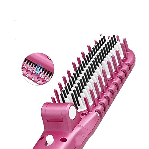Nulijianchi2 Straight Hair Straightener Straight Hair Straight Hair Comb Negative Ion Folding Electric Splint Perm  Red