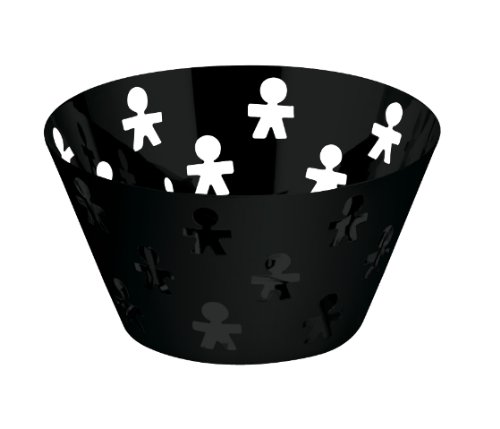 Preisvergleich Produktbild Alessi "Girotondo" Schale rund, schwarz