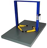 Die größe der Aufstandfläche der Hebebühne beträgt ca 12,5x 24 cm, Die Fahrzeuge können dann von der länge auch über diese Fläche hinaus ragen.