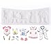 Produktbild Musuntas 11 Loch Baby Kleidung Silikon Ausstechform Ausstecher Fondant Taufe Torten Deko