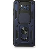 GPACK Xiaomi Poco X3 Pro ile uyumlu Kılıf Pars S&uuml;rg&uuml;l&uuml; Vega Y&uuml;z&uuml;kl&uuml; Sert Silikon, Lacivert