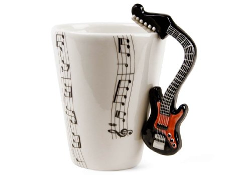 Un Regalo de Guitarra, Taza de Café Hecho a Mano por Blue Witch