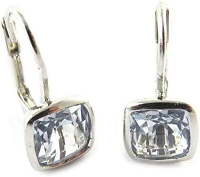 Earrings / dormeuses silver 'Angela'sky blue.