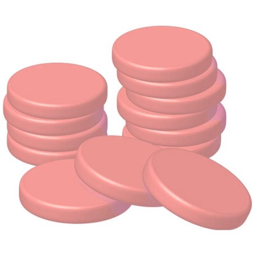 NO STRIPS, HARD FILM WAX DISCS facial & bikini WAXING Waxee Stripless wax HOT (1000g, PINK with Titanium Dioxide)