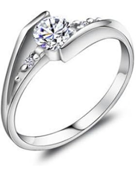925 Sterling Silber Zirkonia Damen-Ring Verlobungsring design schmuck