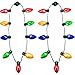 Produktbild Tatuo 2 Packung Bunte LED Leuchten Weihnachten Birne Halskette Party Favors Weihnachten Halloween Decorat