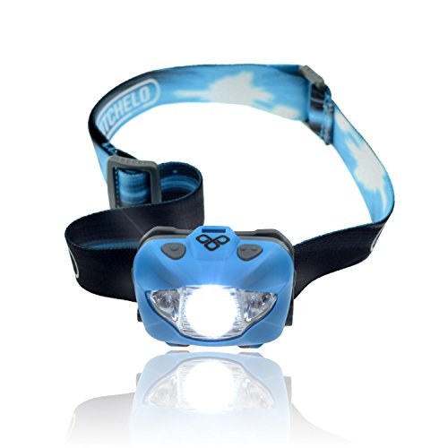 LED Stirnlampe zum Joggen, Camping, Angeln, Lesen – Beste und Hellste Kopflampe, wasserfeste Kopflampe, Lange Batterielaufzeit (Batterien mitinbegriffen), Anpassbarer Lichtkegel, haltbar, leicht, einfach bedienbar - 3