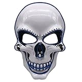 Uso: bueno para cualquier lugar tiene música o necesita un vestido elegante. Máscara espeluznante perfecta para disfraces de Halloween, disfraces, fiestas, etc.