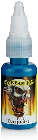 Scream 2 Tattoo Ink - Turquoise - 1oz/30ml - New Formula - Permanent Tattoo Ink