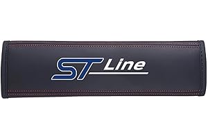 OBONG 2 Pezzi Auto Imbottiture Cinture di Sicurezza Spallina Compatibile con per Ford ST Line Focus X 2 3 Mondeo Fiesta Kuga MK2 MK3 MK4 Copricintura Sicurezza Interni Accessori,D