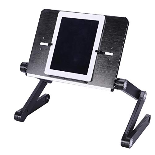 Preisvergleich Produktbild Tragbarer Laptopständer für Schreibtisch, Notebookständer, Reise-faltbarer Tablet-Desktophalter, universell einstellbarer Laptopständer für Apple iPad Macbook Pro Air 11-17 Zoll, Farbe optional