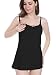 Intimate Portal Snuggle-Touch Cotton Maternity Nursing Cami Tank Black Black Stripes S