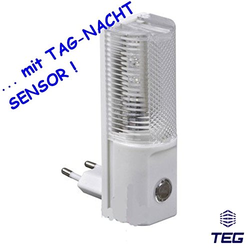 *TOP* TEG99 - mehr Sicherheit mit dem sparsamen LED Nachtlicht - mit TAG-NACHT-SENSOR