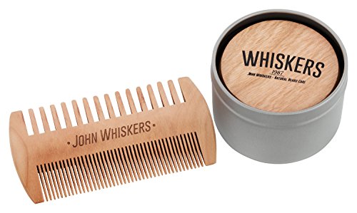 John Whiskers Bartbürste mit reinen Wildschweinborsten und edler Aufbewahrungsbox inkl. antistatischem Duo-Kamm – Bartpflege-Set – perfekt zum Auftragen von Bartwachs und Bartöl - 4