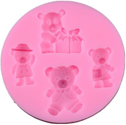 MISITE Bear Sugarcraft Silicone Sugar Resin Craft DIY Moulds Gum Paste Cake Decorating Fondant Mold #079