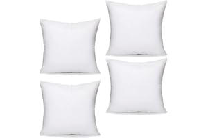 Textile Wise Cushion Pads, Inners, Inserts, Scatters - Bounced Back Hollow Fibre - 12" 14" 16" 18" 20" 22" 24" 26" 28" 30" – (60x60cm Pack 4)