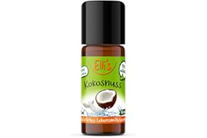 Ellis Aromen Kokosnuss NATÜRLICHES Lebensmittelaroma | Aromakonzentrat aus 100 % Veganen und Natürlichen Ursprung | Für Speisen & Getränke | 10 ml