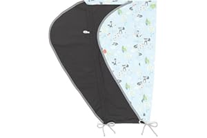 LIEBES VON PRIEBES Priebes Sonnensegel Johanna UV Schutz 50+ | Sonnendach mit Seitenschutz | Universal Sonnenschutz | Sonnensegel für Kinderwagen & Buggy