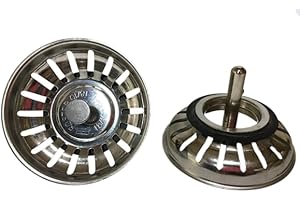 FIENOW COPPIA TAPPI LAVELLO ORIGINALE FOSTER DIAMETRO 7,9 CM ACCIAIO INOX 18/10