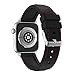 Produktbild Glowjoy Sport Armband kompatibel mit iWatch Apple Watch Series 4 44mm,weiche Silikon-Armband Ersatzarmband-Armband Ersatz Verstellbare Uhrenarmbänd Silikon Sport Armband für Damen Männer (Schwarz)