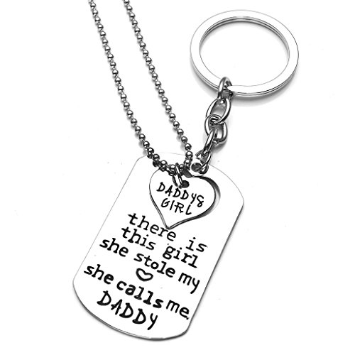 Jsdde 2pcs Set Father Daughter Keychain And Amp Daddys Girl