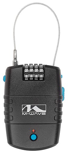 M-Wave Fahrrad Zahlen Schloss Lock n Roll Alarm Funktion 90db Sicherheits Code, 230054