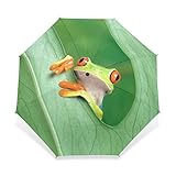 Enne paraguas rana paraguas plegable de lluvia resistente al viento paraguas sol fácil llevar...