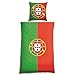 Produktbild VS Home Bettwäsche WM Weltmeisterschaft Portugal/80% Polyester 20% Baumwolle/135cm x 200 cm + 80cm x 80 cm, Größe:135 x 200 cm + 80 x 80 cm