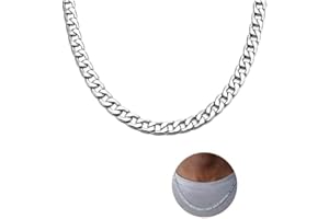 WANGENPING Łańcuszek ze stali nierdzewnej o splocie pancerka ze szlifem diamentowym, szerokość 3 mm, naszyjnik z ogniwami, długość 60 cm, bez wisiorka, łańcuszek hip-hopowy, prezent dla mężczyzn i