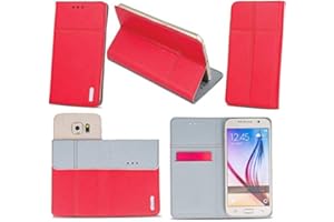 Supercase24 Handy Tasche für Olympia Neo Book Case Klapp Cover Schutz Etui Hülle in rot