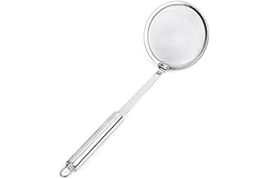1 Stück Hot Pot Fettabschäumer Löffel, RETON 10cm 304 Edelstahl Feinmaschiges Sieb mit langem Griff für Ölfilter Skimming Fett und Schaum (1 Stück)