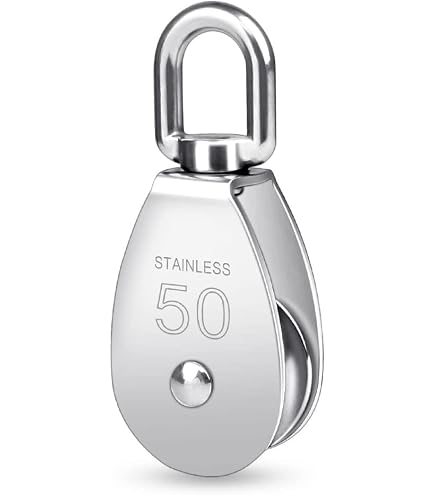 Poulie De Levage Inox Poulie Acier Inoxydable NAJDER - Diamètre 20mm | Charge Rupture 930kg Pour Cordes Poulie Démontable Robuste Poulie De Levage Inox Poulie Acier Inoxydable NAJDER - Diamètre 20mm | Charge Rupture 930kg Pour Cordes Poulie Démontable Robuste