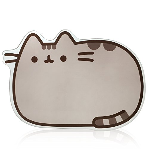 Thumbs Up Pusheen – Arbeitsflächenschutz aus Glas, Grau