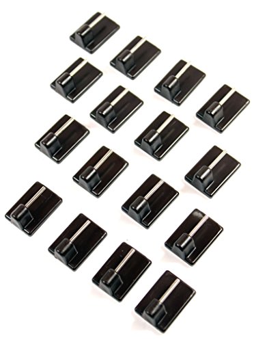 Gardinenhaken 30 Stück Braun -K&B Vertrieb- Gardinen Haken selbstklebend Klebehaken Klebe Haken 007 - 6