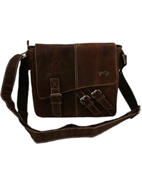 SIBASTONE 'Cartrush' Leder Umhängetasche