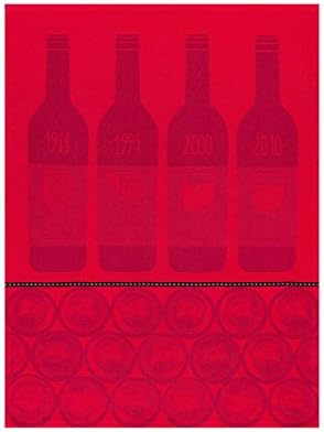 Le Jacquard Francais LJF by – Tea Towel Bars Vins Tanin Red 70 x 50 cm Cotton