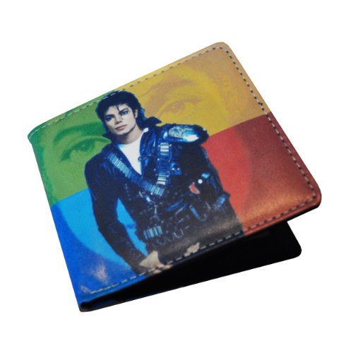 Preisvergleich Produktbild Michael Jackson "BAD" mehrfarbiges Herren / Damen Portemonnaie (Wallet)