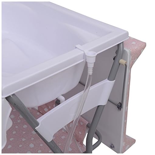 pink baby changing unit