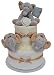 Cute Elephant Themed 2 Tier New Baby Nappy Cake Baby Shower Gift with Slippers - FAST & FREE UK Delivery!