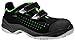 Produktbild ELTEN Sicherheitsschuhe IMPULSE green Easy ESD S1P, Herren, sportlich, leicht, schwarz/grün, Kunststoffkappe, Klettverschluss