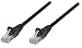 Produktbild Intellinet 738835 Netzwerkkabel Cat6 UTP 100% Kupfer RJ-45 Stecker/RJ-45 Stecker 0,25 m schwarz