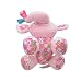 Singring Baby Pram Crib Activity Plush Pink Elephant Toy Stroller Clip on Toy