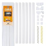 canaleta para enchufes deslizantes DOCE PIEZAS CONECTORAS: ¡5 conectores rectos, 4 conectores acodados, 1 conector acodado interior, 1 conector acodado exterior y 1 conector en T!. ¡Este kit contiene suficientes conectores para realizar cualquier tarea!
