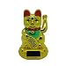 Produktbild Glückskatze Winkekatze Glücksbringer Feng Shui Katze Maneki Neko (Gold mit Solarzellen, 12cm)
