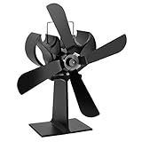 ✔No se necesitan cables, enchufes ni baterías, alimentados por el calor de su estufa / chimenea. Temperatura de arranque baja de solo 40 ° C (104 ° F) (temperatura ambiente de prueba de 20 grados).