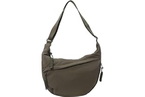 AiNinXun Mezzaluna Borsa Donna Tracolla Grande Hobo Borsa Marsupio Donna in Nylon Borse a Spalla Grandi con Tracolla Regolabile Crossbody Bag Ragazza Borsa a Mezzaluna Donna per Università Viaggio