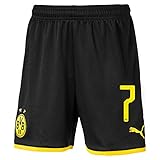 Mit Original Spielerziffern Puma Borussia Dortmund BVB Heimshorts 2019 2020 Hose Home Kinder Jadon Malik Sancho 7 Gr 152