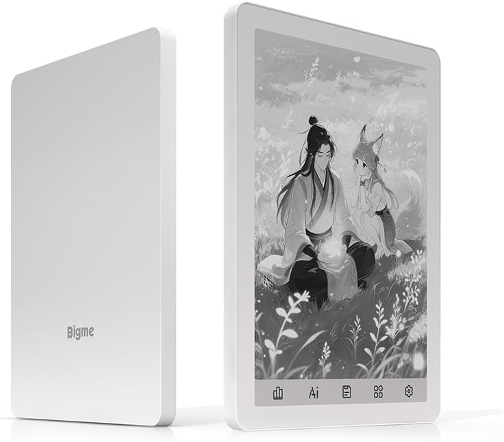 Bigme B6 Tablet E-Paper de 6 pulgadas, Mini lector de libros electrónicos, Android 14 con 4 GB + 64 GB de memoria, blanco