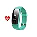 Produktbild id107 HR Plus GPS Smart Armband Herz Rate Monitor Schrittzähler Band Bluetooth Fitness Aktivität Sports Tracker Armband für Handy, grün