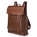 Produktbild CORLISS Unisex PU Leder Rucksack Schulrucksack (#01 Braun)
